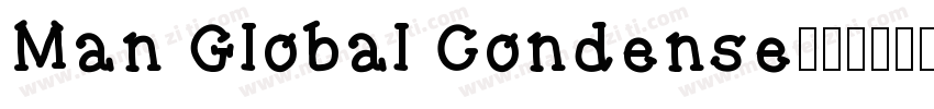 Man Global Condense字体转换